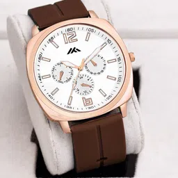 ON TIME OCTUS Men Brass Dial & Straps Analogue Watch MT-57-50