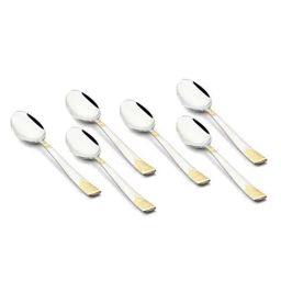 FnS August Silver & Gold Stainless Steel Baby Spoon - Set of 6-5