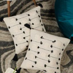 Hosta Homes Multi Cotton Abstract Cushion Covers-image-125