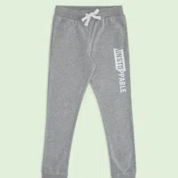 Pantaloons Junior Grey Cotton Printed Trackpants-picture-21