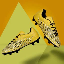 AIVIN Men's Speed King Yellow Football Shoes-picture-12