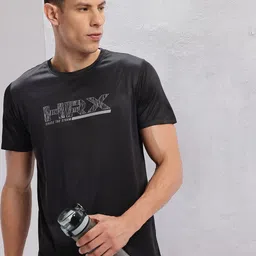 HRX by Hrithik Roshan Brand Logo Print Rapid-Dry Running T-shirt-picture-39