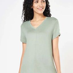 Dreamz by Pantaloons Green Plain Top-picture-43