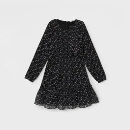 Fame Forever by Lifestyle Kids Black Printed Regular Fit Dress-picture-12