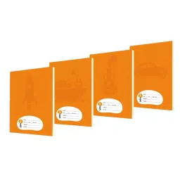Youva Jumbo Note Book 18 cmx24 cm 120 Pages Soft Bound 23701, (Pack of 4)-35