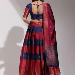 Payu Semi-Stitched Lehenga & Unstitched Blouse With Dupatta image 3
