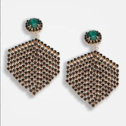 Sohi Gold Plated Party Designer Stone Dangler Earrings-image-98