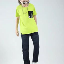Monte Carlo Boys Green Regular Fit T-Shirt-image-88
