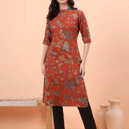 Aravalii Rust Printed Kurti-22