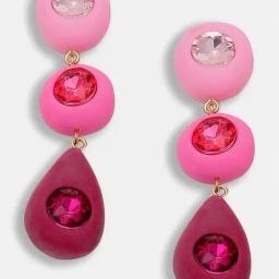 Sohi Gold Plated Party Designer Stone Dangler Earrings-image-91