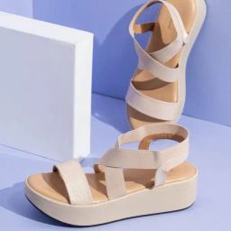 Inc.5 Women's Beige Sling Back Wedges-picture-41