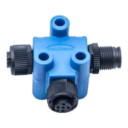 AMPHENOL LTW T ADAPTER, RCPT-PLUG-RCPT, 5POS, PLASTIC, HPC-050505-FFM-TS001-28
