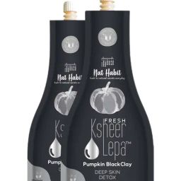 Nat Habit Pumpkin Black Clay Fresh Ksheer Lepa - Pack of 2-67