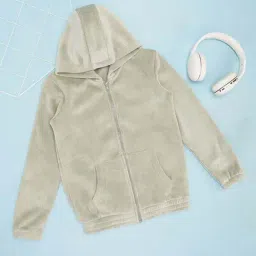 Pantaloons Junior Girls Sage Green Solid Full Sleeves Coats & Jackets-image-38