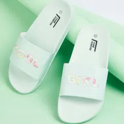Fame Forever by Lifestyle Kids Mint Green Casual Slides-picture-18