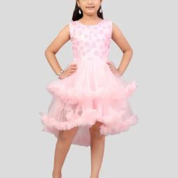 Aarika Kids Pink Embroidered Frock Dress-image-43
