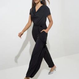 Wardrobe by Westside Solid Black Jumpsuit-image-54