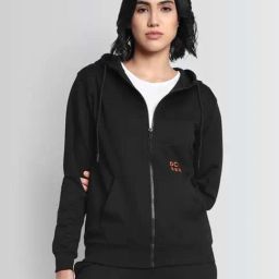 Dcyphr Black Regular Fit Sports Jacket-image-1