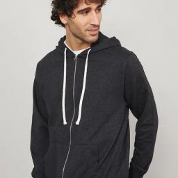 Styli Front Zip Hoodie with Contrast Drawstring _NR_51021907-image-20