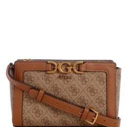 GUESS Latte DAGAN Printed Mini Cross Body Bag-image-75