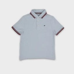 TOMMY HILFIGER Boys Blue Cotton Solid Polo T-Shirt-image-30