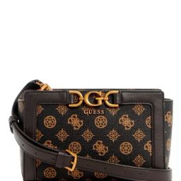 GUESS Mocha DAGAN Printed Mini Cross Body Bag-image-84