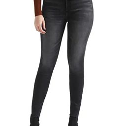 Calvin Klein Jeans Super Skinny Denim Black Dark Rinse Mid Rise Jeans-image-72