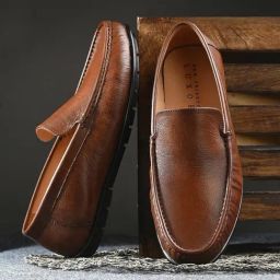 San Frissco Men's Tan Casual Loafers-picture-12