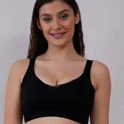 Soie Black Regular Fit Bra-image-98
