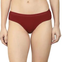 AROUSY Maroon Cotton Bikini Panty-image-55