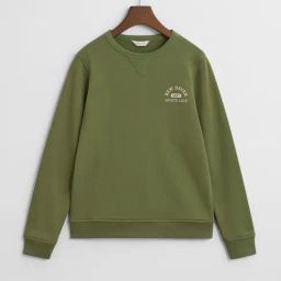 Gant Boys Green Blended Solid Sweatshirt-picture-12