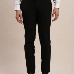 Turtle Black Slim Fit Trousers-image-79