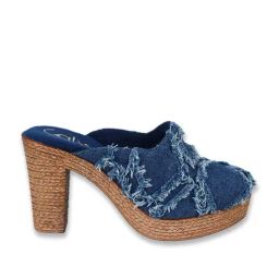 Catwalk Women's Blue Mule Shoes-image-77