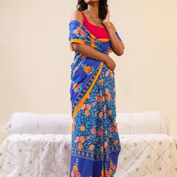 BUTA BUTI Floral Printed Pure Cotton Saree-50