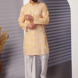 Moda Rapido Men Printed Thread Work Kurta-image-15