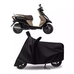 Auto Pearl Bike Cover for TVS Scooty Zest 110 (Black)-image-54
