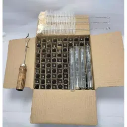 GENERIC 15x125 mm Transparent Test Tube & Holder with Cleaning Brush for Laboratory, tt15*125-100 (Set of 104)-8