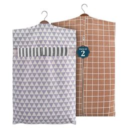 Kuber Industries Brown Set of 2 Regular Multi-Utility Organisers-6