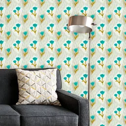 ArtzFolio Printed UV-Resistant Anti-Bacterial Baby Pink Floral Pattern Peel & Stick Wallpaper-image-113