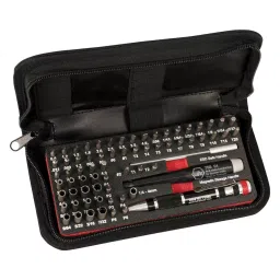 WIHA TOOLS SYSTEM 4 MASTER TECH MICROBIT SET, 68PCS, 75971-8