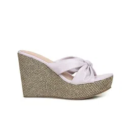 VALIOSAA Open Back Wedge Round Toe Heels image 3