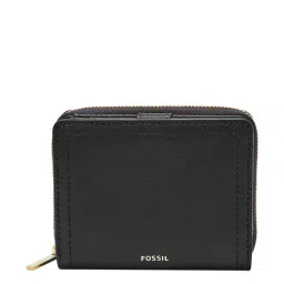 Fossil Logan Black Leather Casual Rfid Bi-Fold Wallet for Women-33