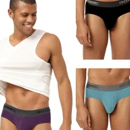 Freecultr Multi Comfort Fit Briefs - Pack of 3-image-95