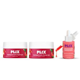PLIX THE PLANT FIX Set of Pomegranate Lip Scrub 15g + Lip Mask 15g + Peeling Potion 30ml-35