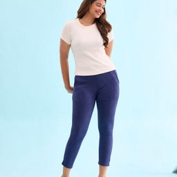 Go Colors Women Mid Rise Suede Treggings-picture-33