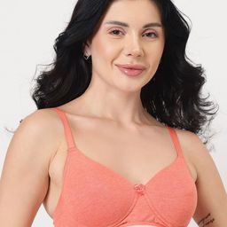 DressBerry Peach Half Coverage Lightly Padded Everyday Bra All Day Comfort-picture-17
