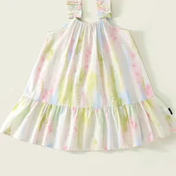 LULU & SKY Girls Shoulder Straps Tie And Dye A-Line Dress-image-64