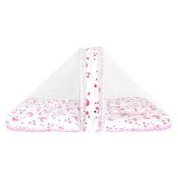 VParents Galaxy Baby Bedding Set with Mosquito Net and Pillow - Pink-28