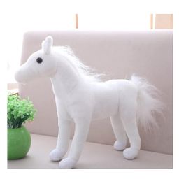 Tickles Simulation Horse Soft Stuffed Plush Animals Toy for Kids Birthday Gift (Size: 45 cm; Color: White)-15