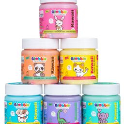 Blobbie Kawaii Pastel Gel Slime Set of 6-1